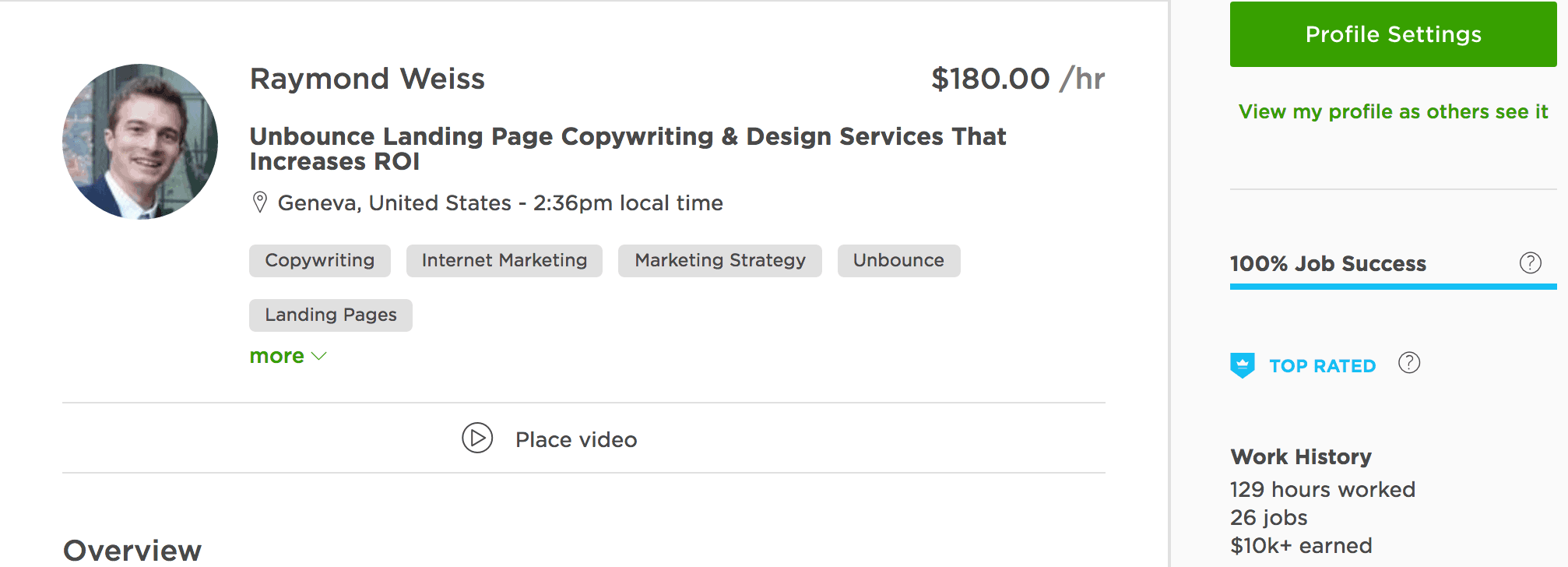 Upwork Freelance Writing Snapshot