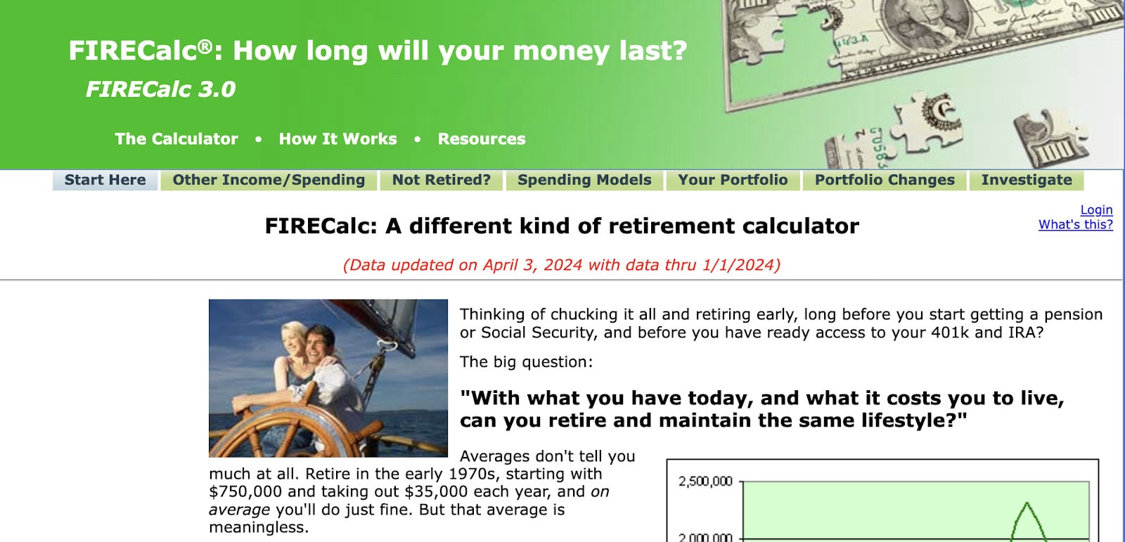 FireCALC Screenshot