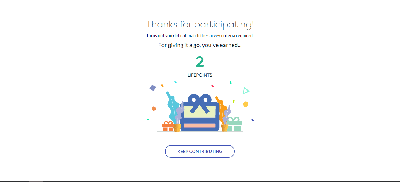 LifePoints participationa ward