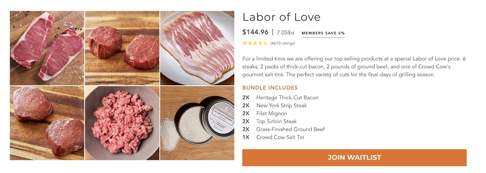 Crowd Cow's Labor of Love Bundle