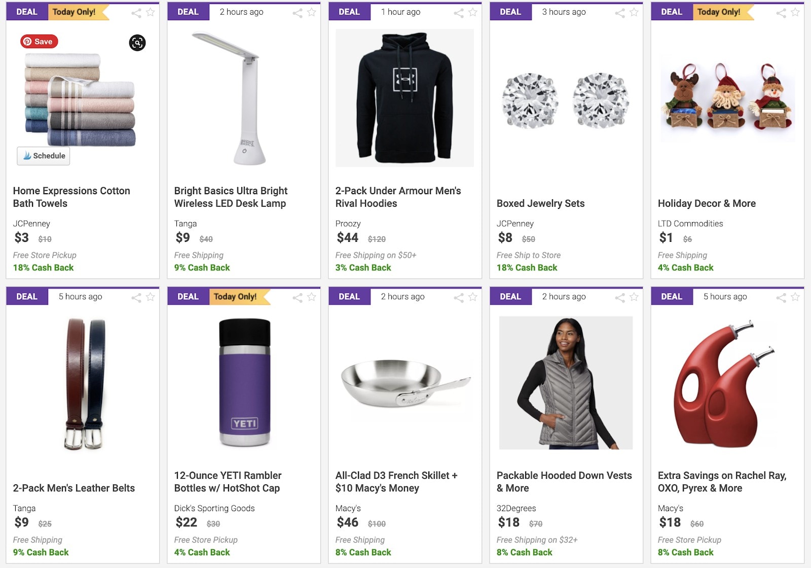 BeFrugal's Today's Top Deals