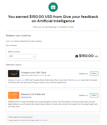 User Interviews - Getting Paid