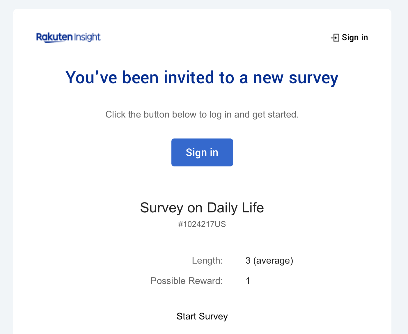 Example of a Rakuten Insight email notification.