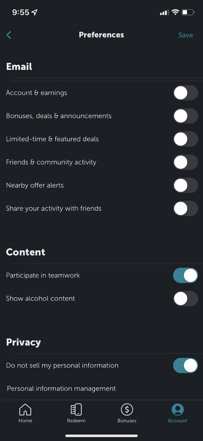 Ibotta Privacy Settings