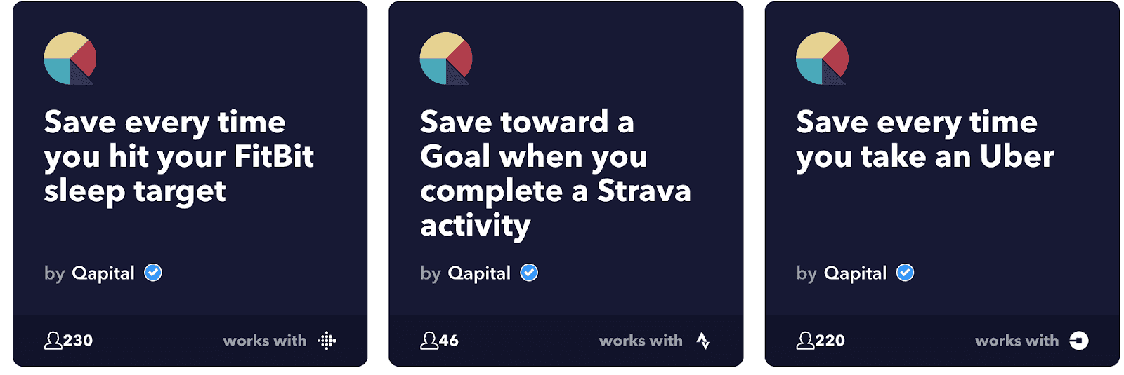 Qapital IFTTT Suggestions