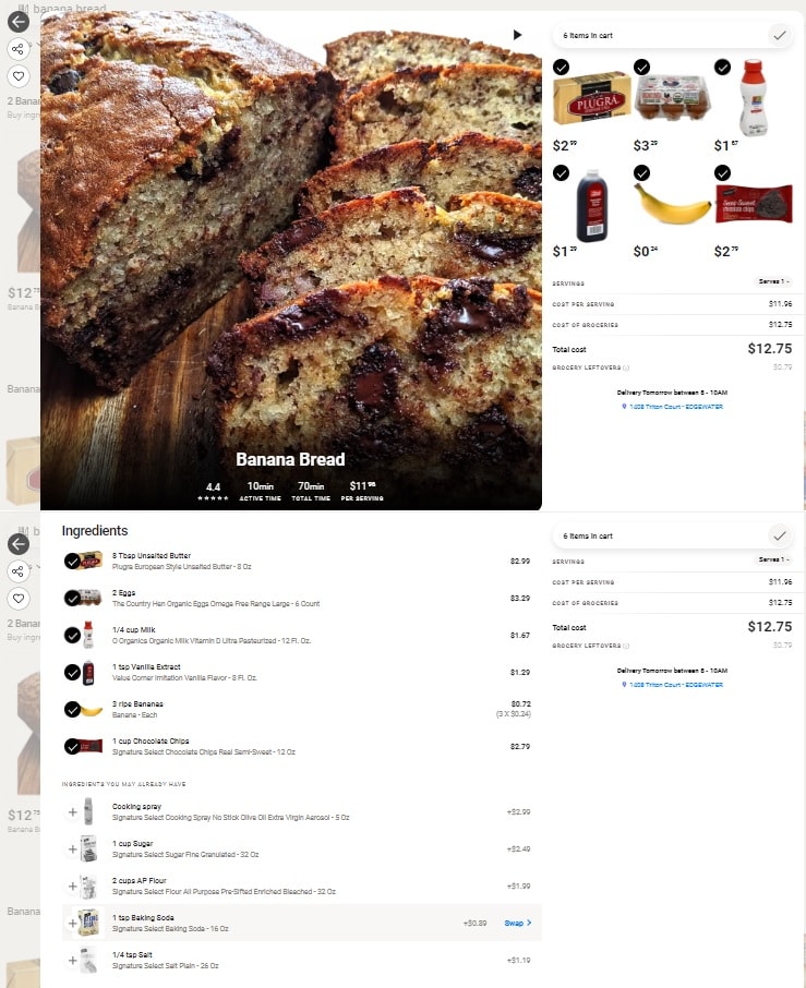 One of Anycart's banana bread recipes.