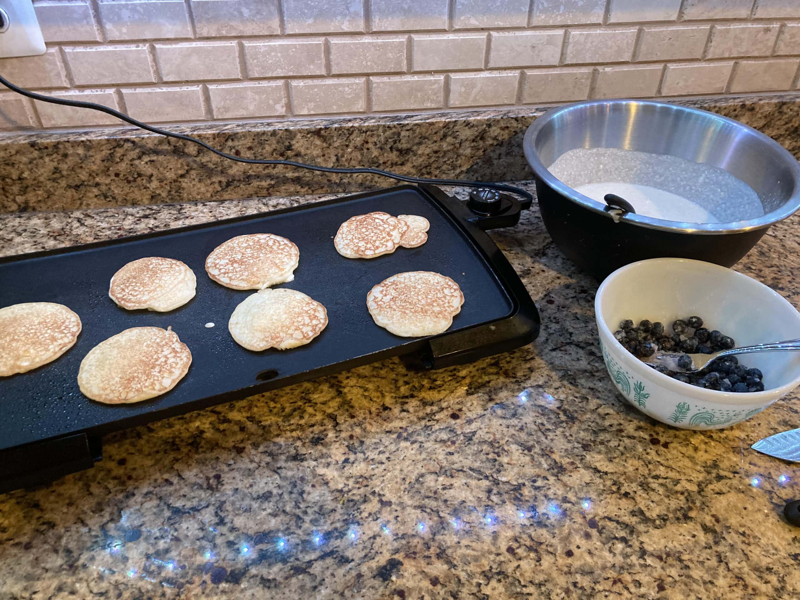 My Anycart pancakes, after being flipped.