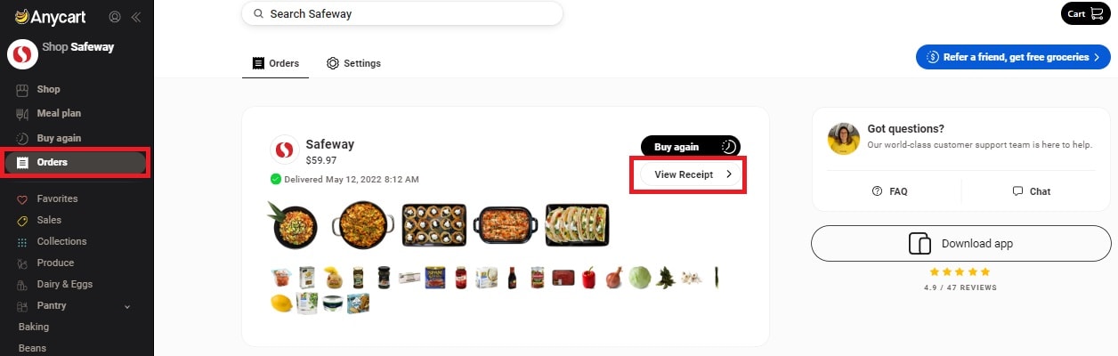 I only paid for one bottle of teriyaki sauce.