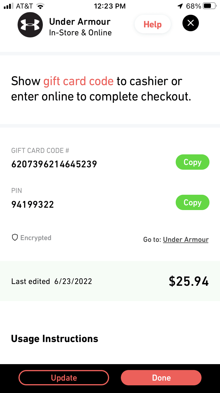 You enter the Fluz code at checkout just like entering any other gift card code.