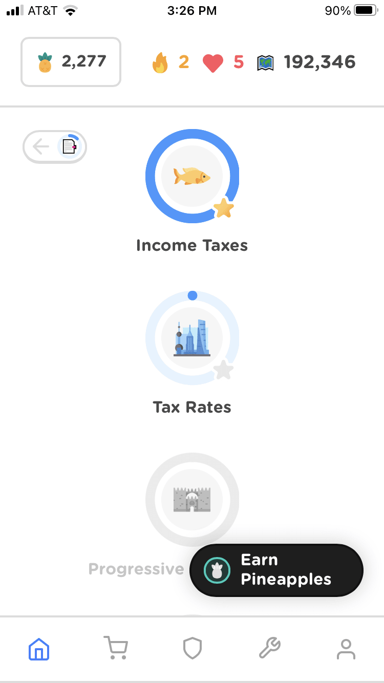 The Zogo user interface.