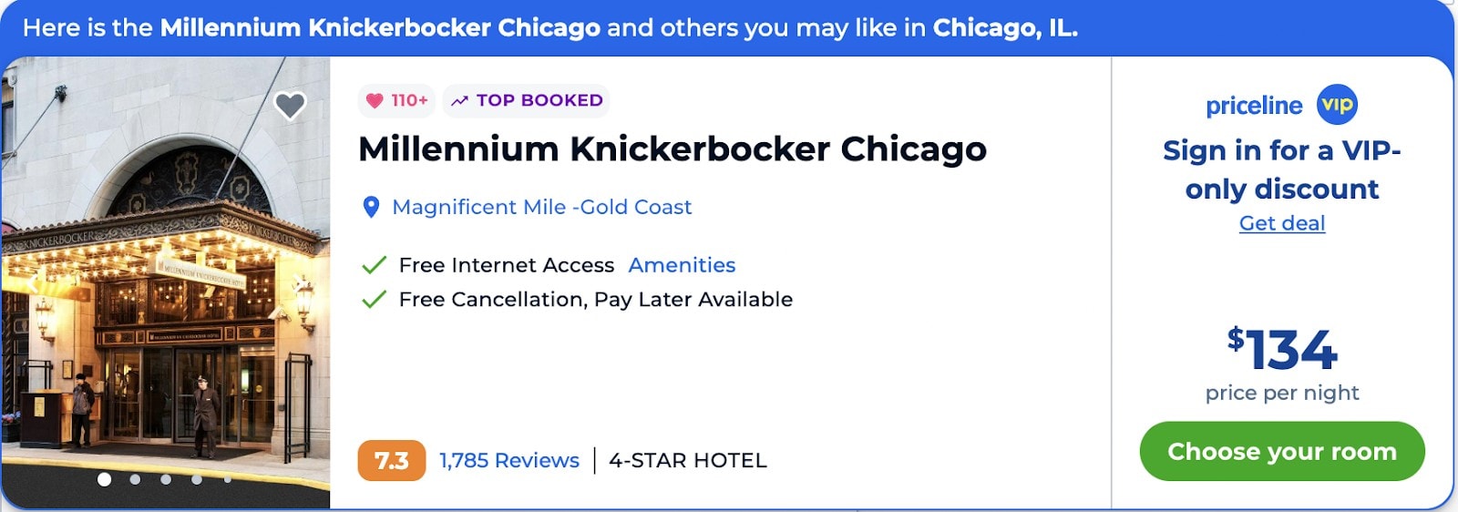 Capital One Business Deals Chicago Hotel
