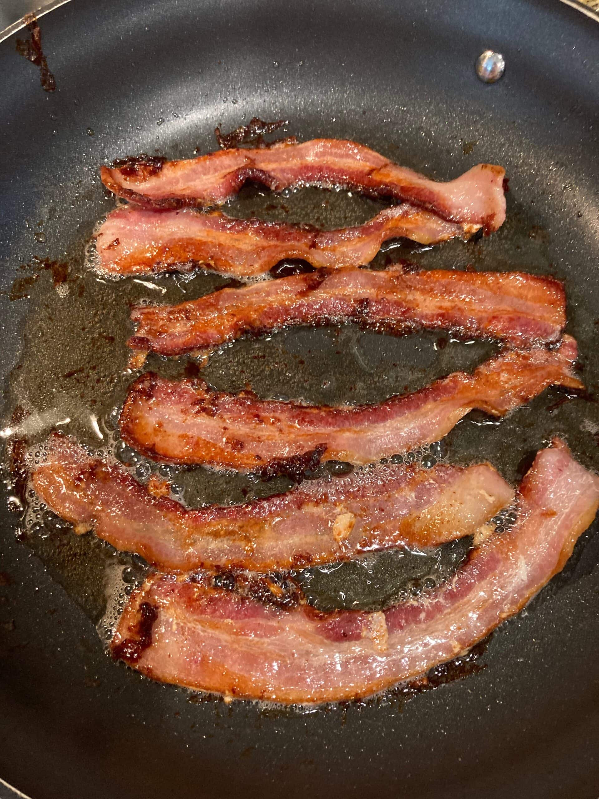 ButcherBox Bacon Frying in the pan