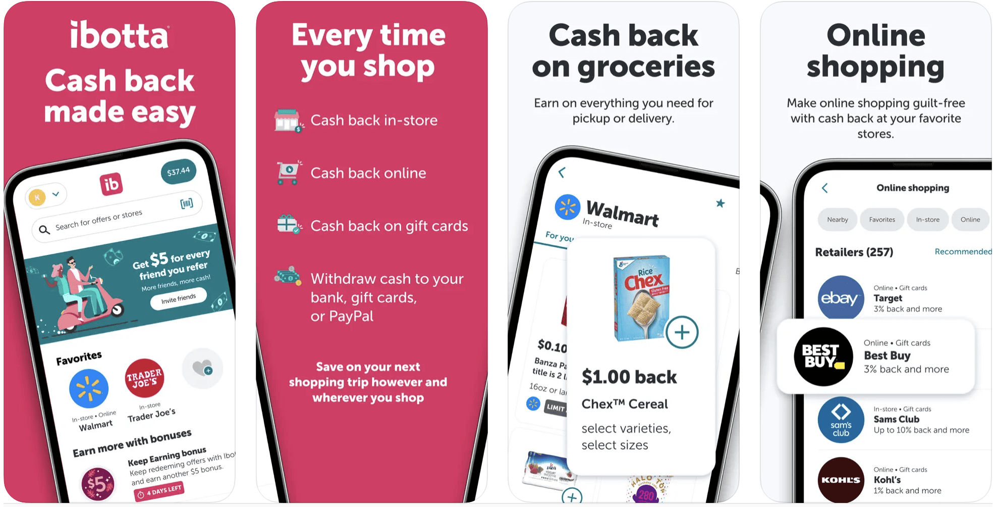 Ibotta App screenshots May 2023