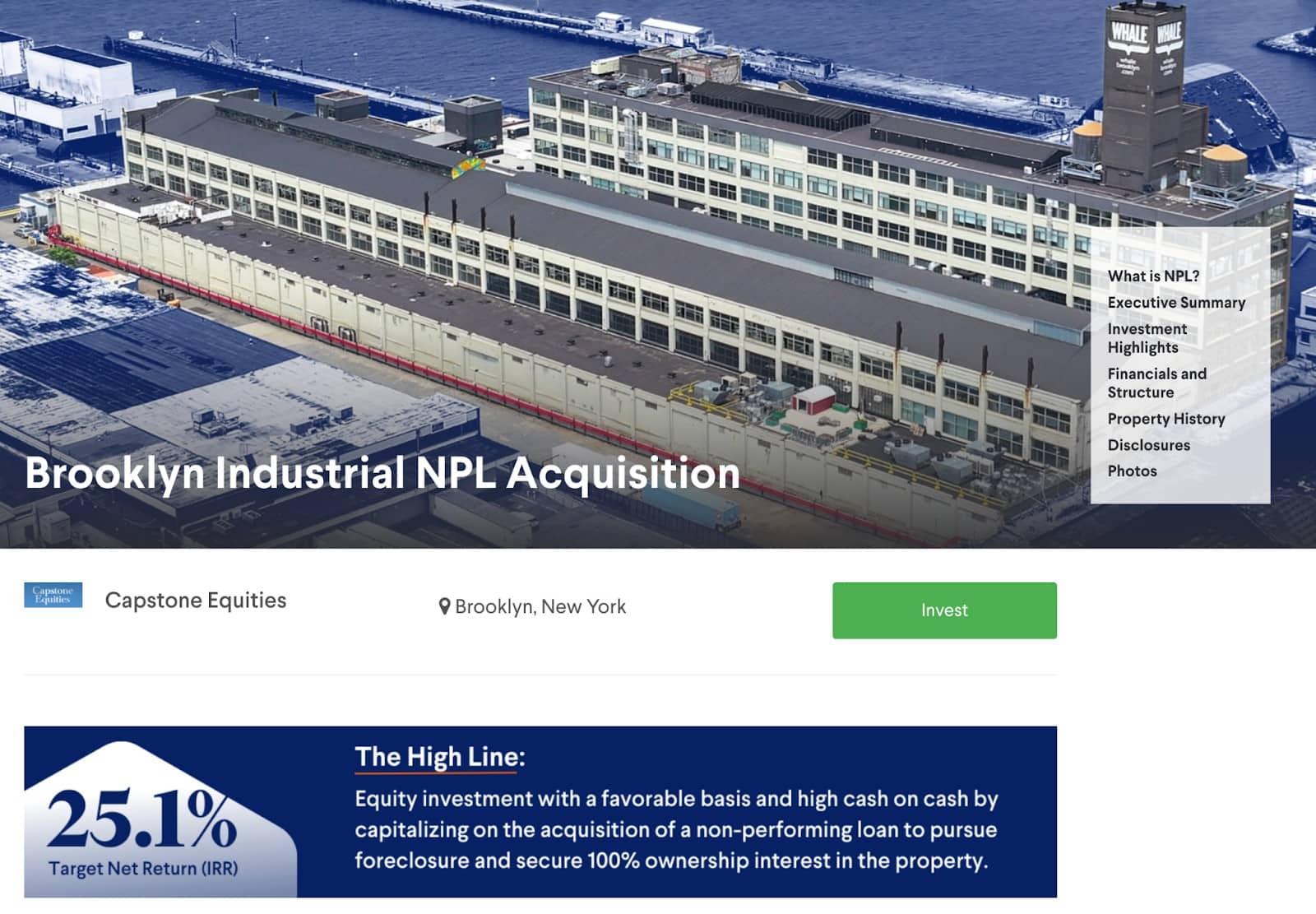 An example of an available opportunity on the EquityMultiple platform.