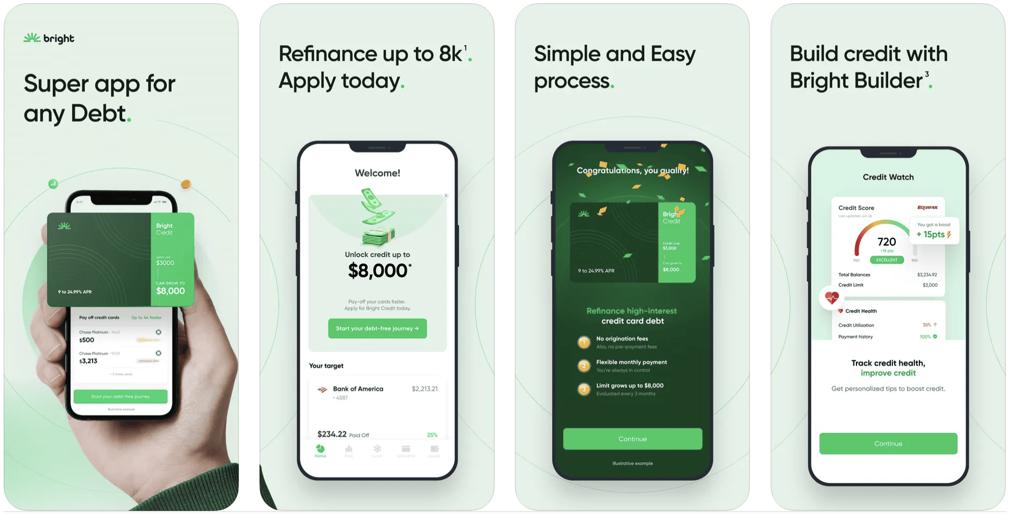Bright Money iOS Screenshot - August 2023