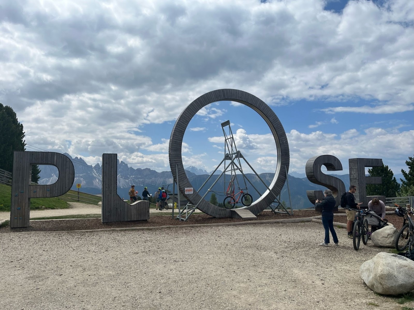 View of the Dolomites captured during our Plose hike, just a short drive from our cozy stay in Brixen, a charming northern Italian town.