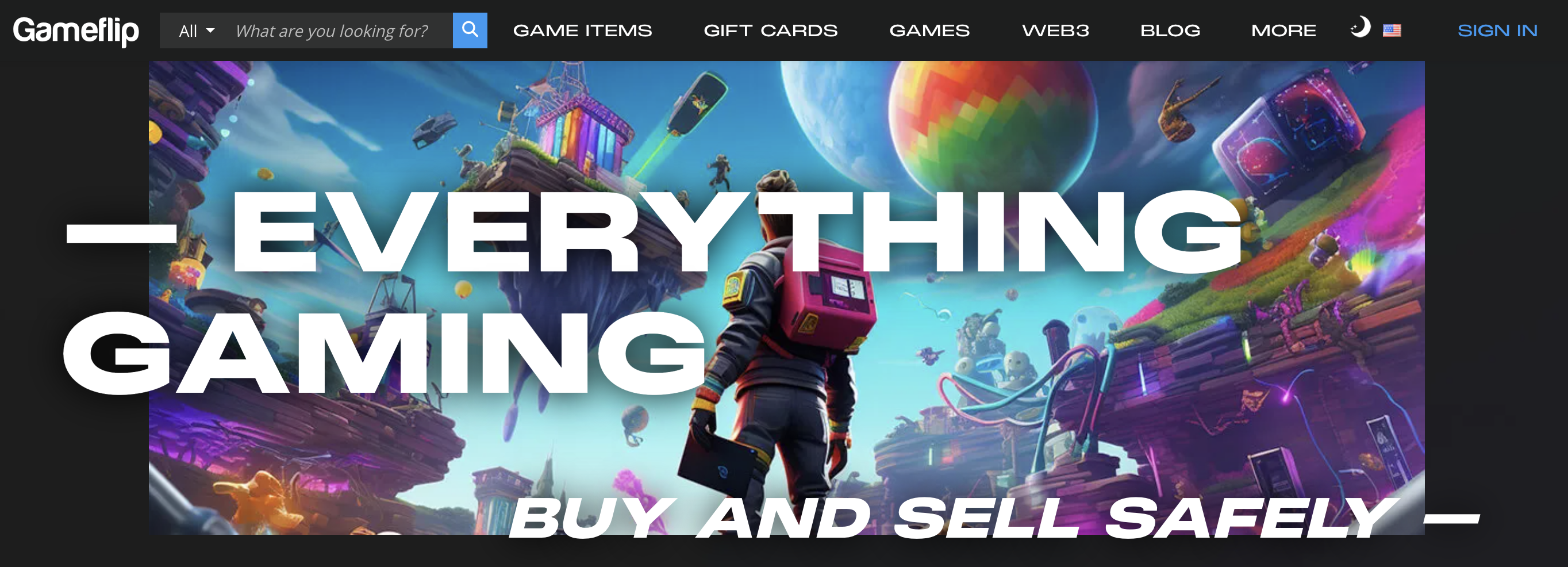 GameFlip selling gift cards.